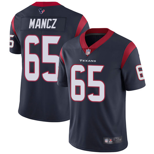 Houston Texans Limited Navy Blue Men Greg Mancz Home Jersey NFL Football 65 Vapor Untouchable